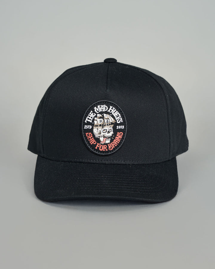 SHIP FOR BRAINS | TWILL SNAPBACK - BLACK