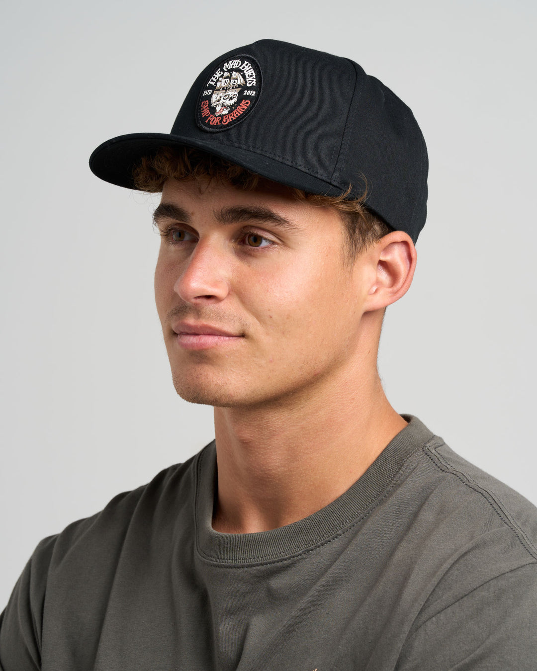 SHIP FOR BRAINS | TWILL SNAPBACK - BLACK