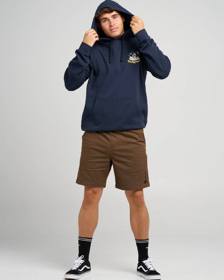 SINKIN TINS | HOODED PULLOVER - NAVY