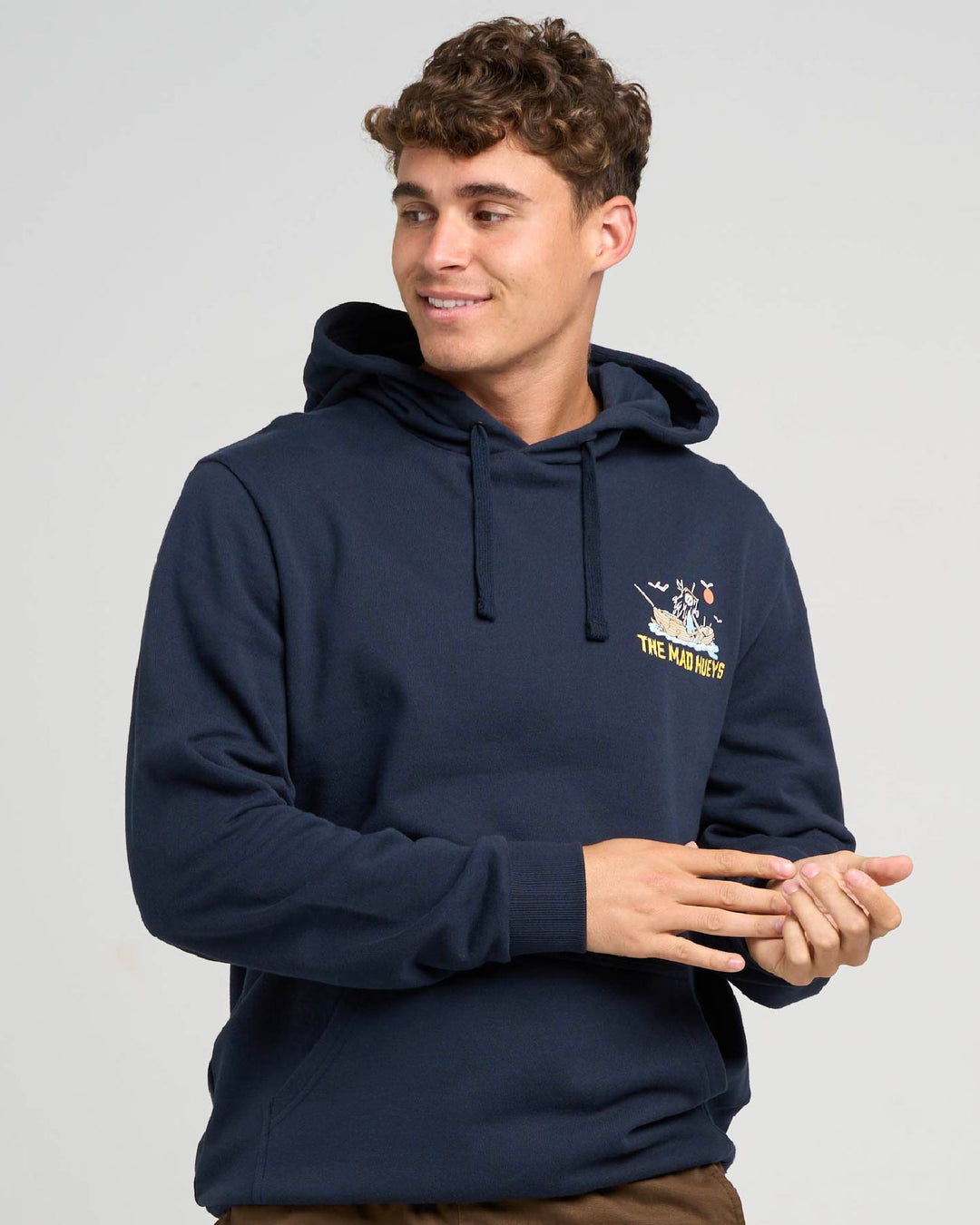SINKIN TINS | HOODED PULLOVER - NAVY