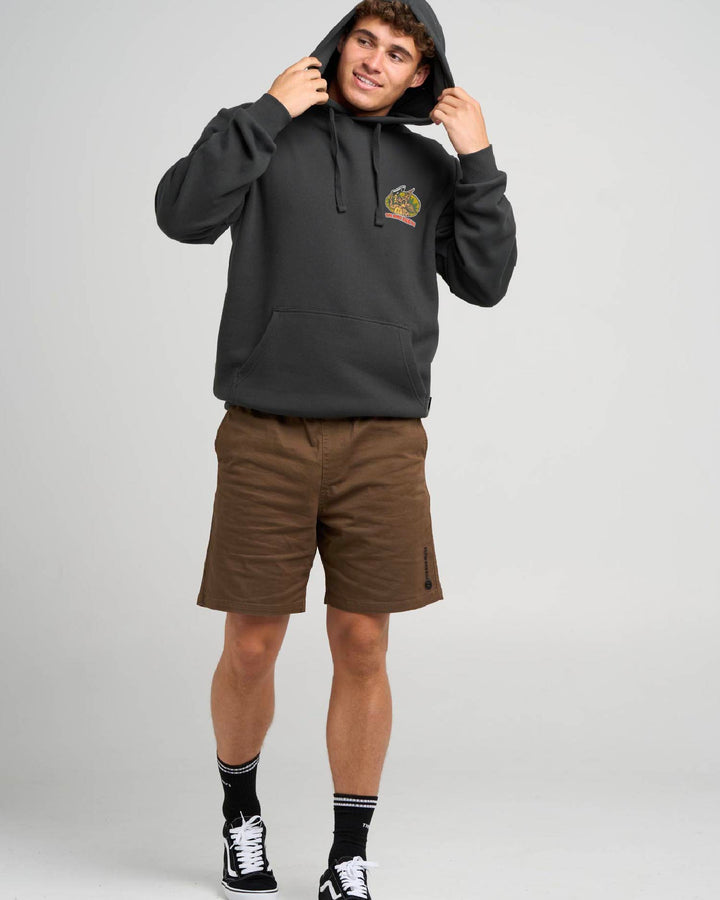 LESS BLUEYS | HOODED PULLOVER - VINTAGE BLACK