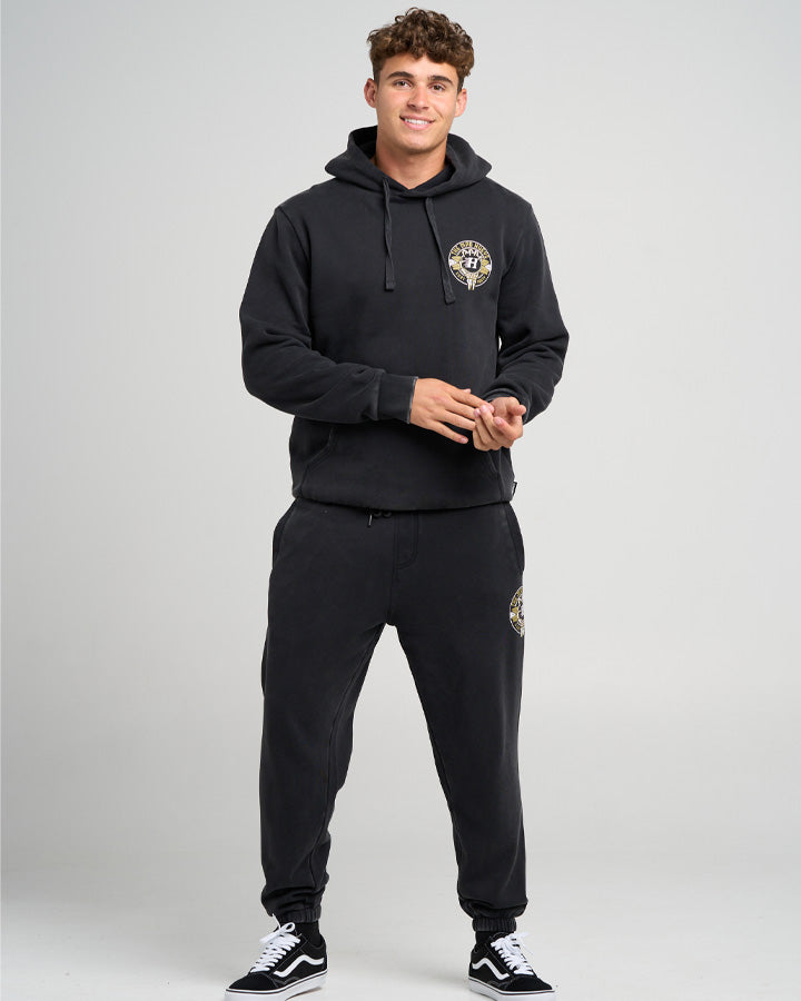SURF HUEYS | TRACKPANT - WASHED BLACK