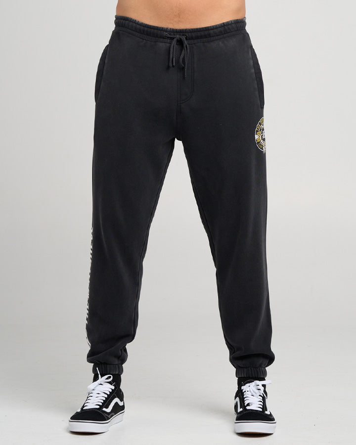 SURF HUEYS | TRACKPANT - WASHED BLACK