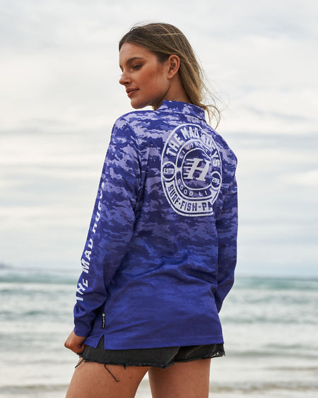 HUEYS GOOD LIFE | WOMENS UPF 50+ FISHING JERSEY - VIOLET