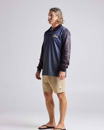COMPASS CAPTAIN | FISHING JERSEY - CHARCOAL