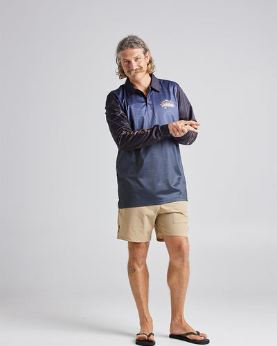 COMPASS CAPTAIN | FISHING JERSEY - CHARCOAL