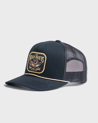 DONT BE A SNAKE | TWILL TRUCKER - BLACK