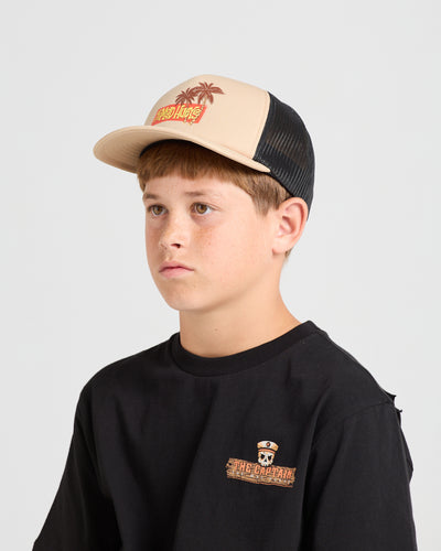 SPICY BOYS | YOUTH FOAM TRUCKER - TAN