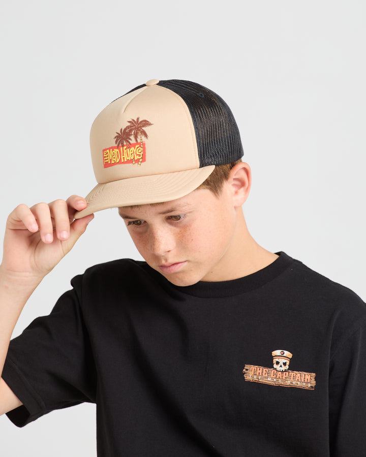 SPICY BOYS | YOUTH FOAM TRUCKER - TAN