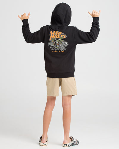 CRIKEY GANG | YOUTH PULLOVER - BLACK