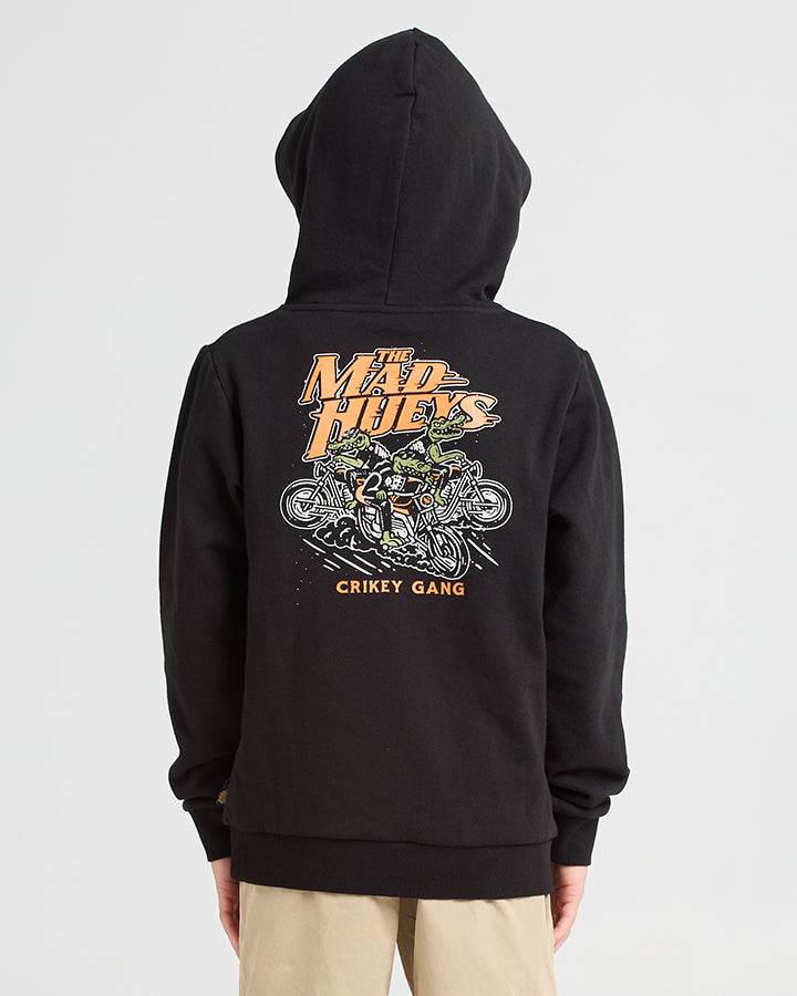 CRIKEY GANG | YOUTH PULLOVER - BLACK