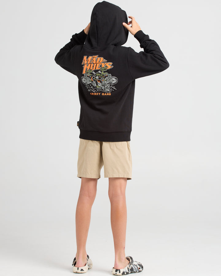 CRIKEY GANG | YOUTH PULLOVER - BLACK