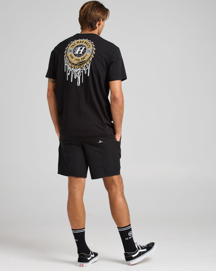 HUEYS COLD ONE | SS TEE - BLACK