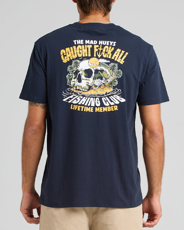 CAUGHT FK ALL | SS TEE - NAVY