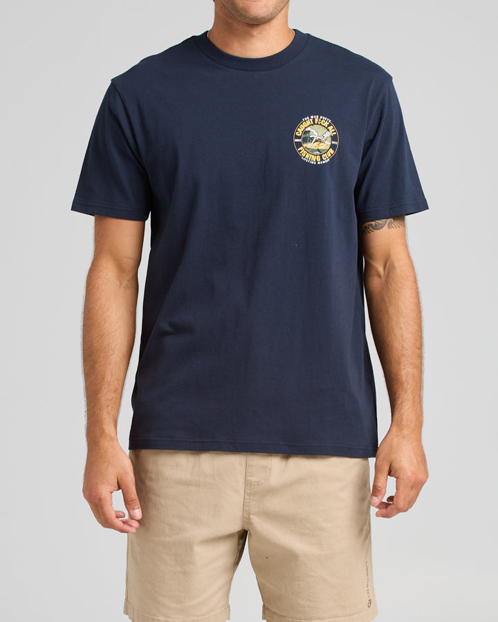 CAUGHT FK ALL | SS TEE - NAVY