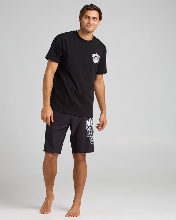 PORT SIDE AHOY FKRS | SS TEE - BLACK