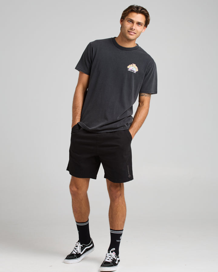 SHOEY WAVE | SS TEE - WASHED BLACK