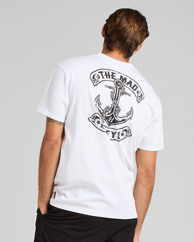 SKULL ANCHOR | SS TEE - WHITE