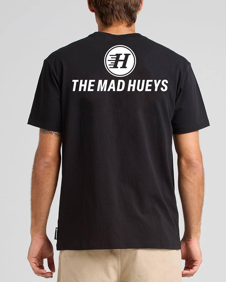 HUEYS | SS TEE - BLACK