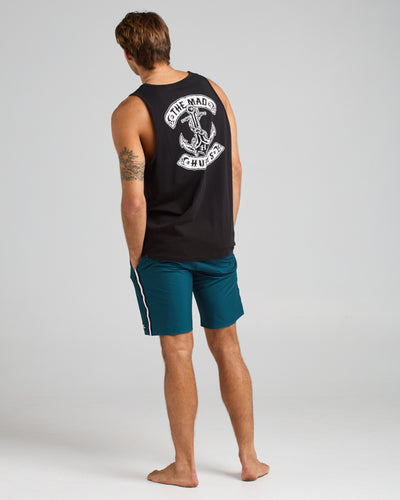 SKULL ANCHOR | TANK - BLACK