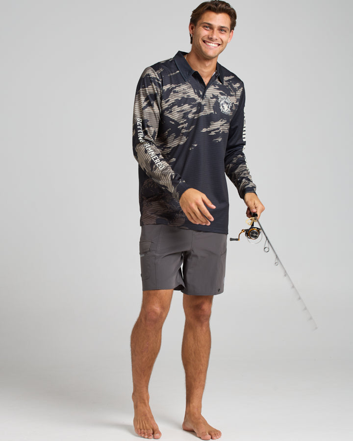 COASTLINE | 18" HYBRID SHORT - CHARCOAL