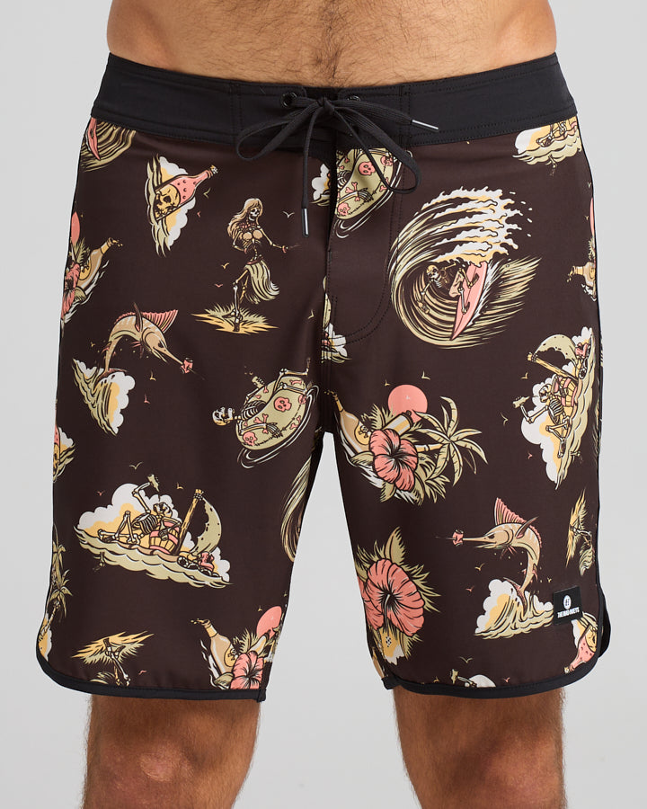 FROTHIN OUT | 18" BOARDSHORT - VINTAGE BLACK