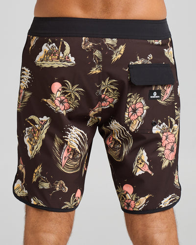 FROTHIN OUT | 18" BOARDSHORT - VINTAGE BLACK