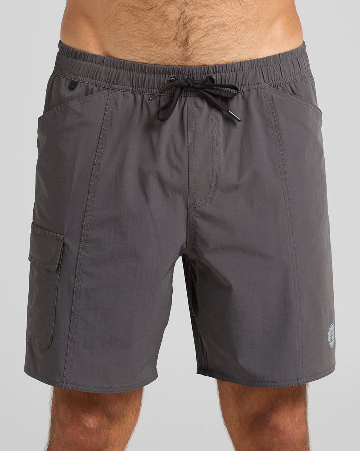 COASTLINE | 18" HYBRID SHORT - CHARCOAL