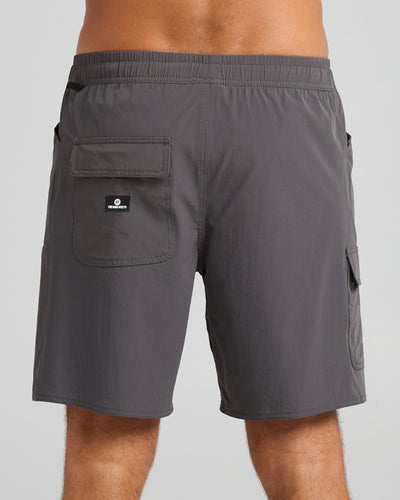 COASTLINE | 18" HYBRID SHORT - CHARCOAL