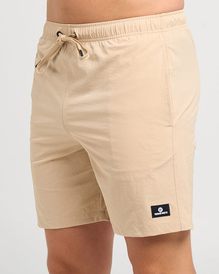FREESTYLE | 18" SWIM VOLLEY SHORT - TAN
