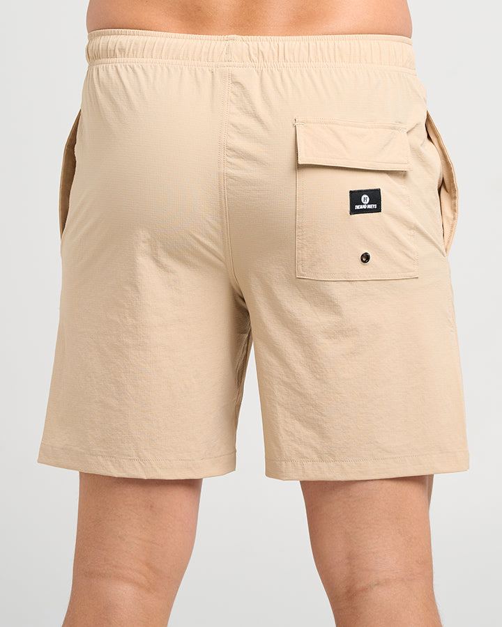 FREESTYLE | 18" SWIM VOLLEY SHORT - TAN