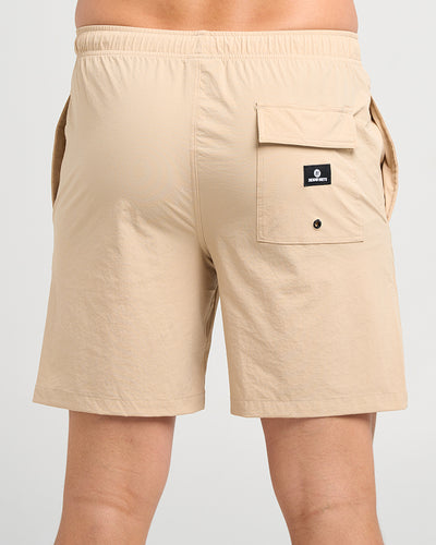 FREESTYLE | 18" SWIM VOLLEY SHORT - TAN