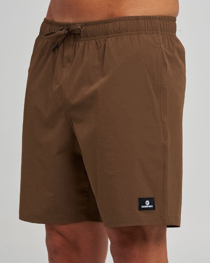 FREESTYLE | 18" SWIM VOLLEY SHORT - WALNUT