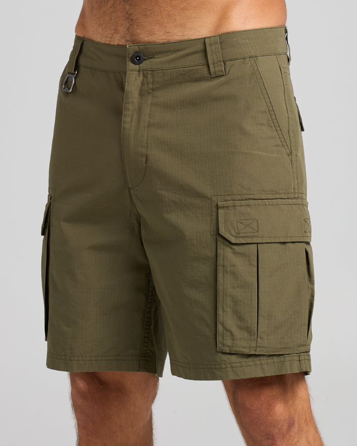 SNAGGED | 20" CARGO SHORT - OLIVE