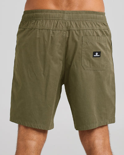 SKULL ANCHOR | 18" VOLLEY SHORT - OLIVE