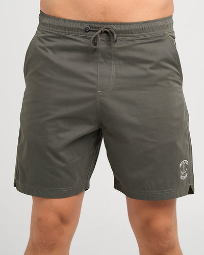 SKULL ANCHOR | 18" VOLLEY SHORT - CHARCOAL