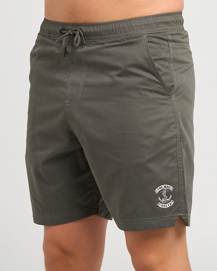 SKULL ANCHOR | 18" VOLLEY SHORT - CHARCOAL