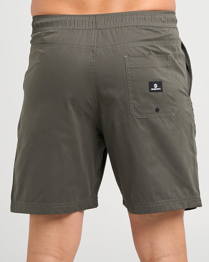 SKULL ANCHOR | 18" VOLLEY SHORT - CHARCOAL