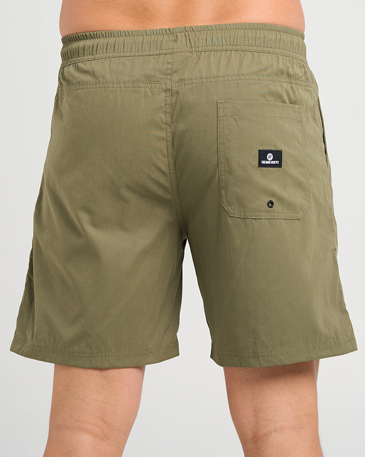 SKULL ANCHOR | 18" VOLLEY SHORT - OLIVE