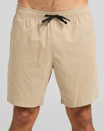 SKULL ANCHOR | 18" VOLLEY SHORT - TAUPE