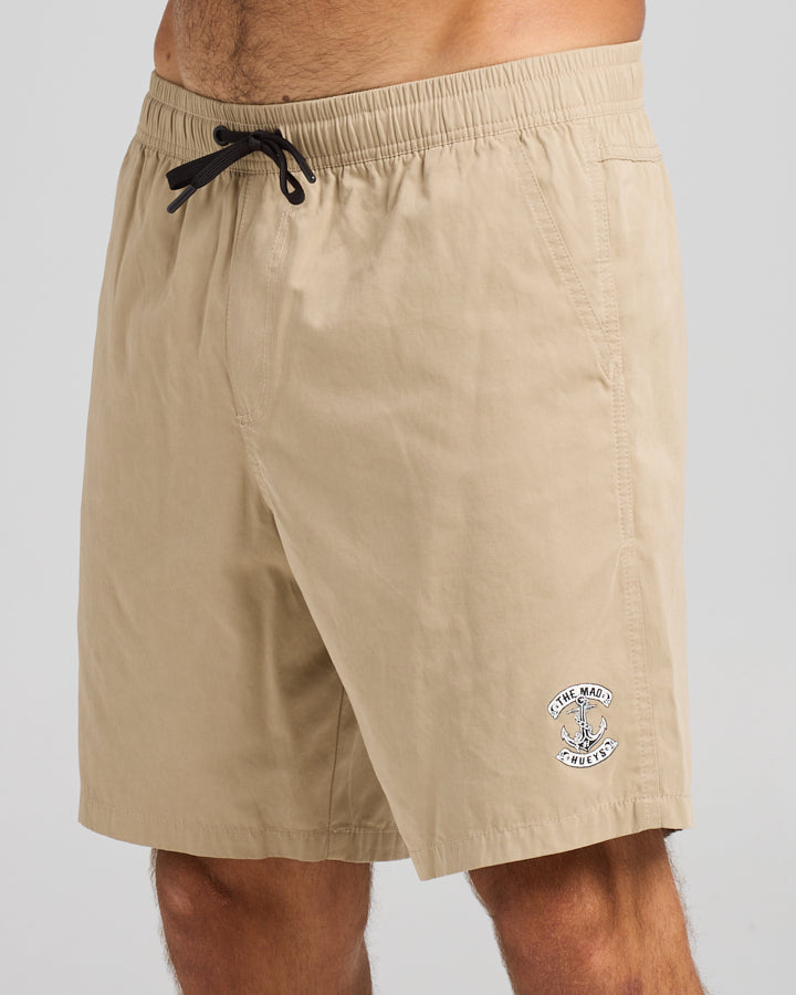 SKULL ANCHOR | 18" VOLLEY SHORT - TAUPE