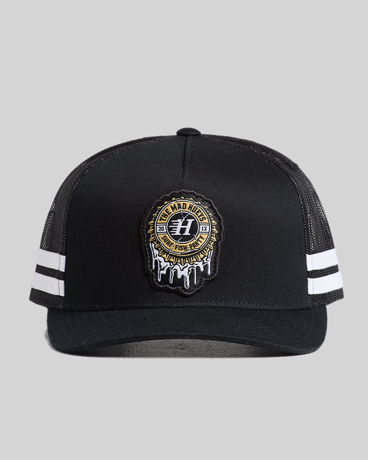 HUEYS COLD ONE | TWILL TRUCKER - BLACK