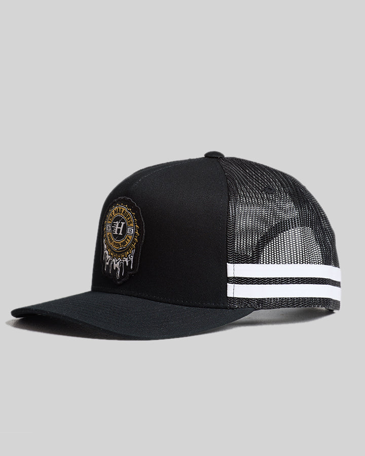 HUEYS COLD ONE | TWILL TRUCKER - BLACK