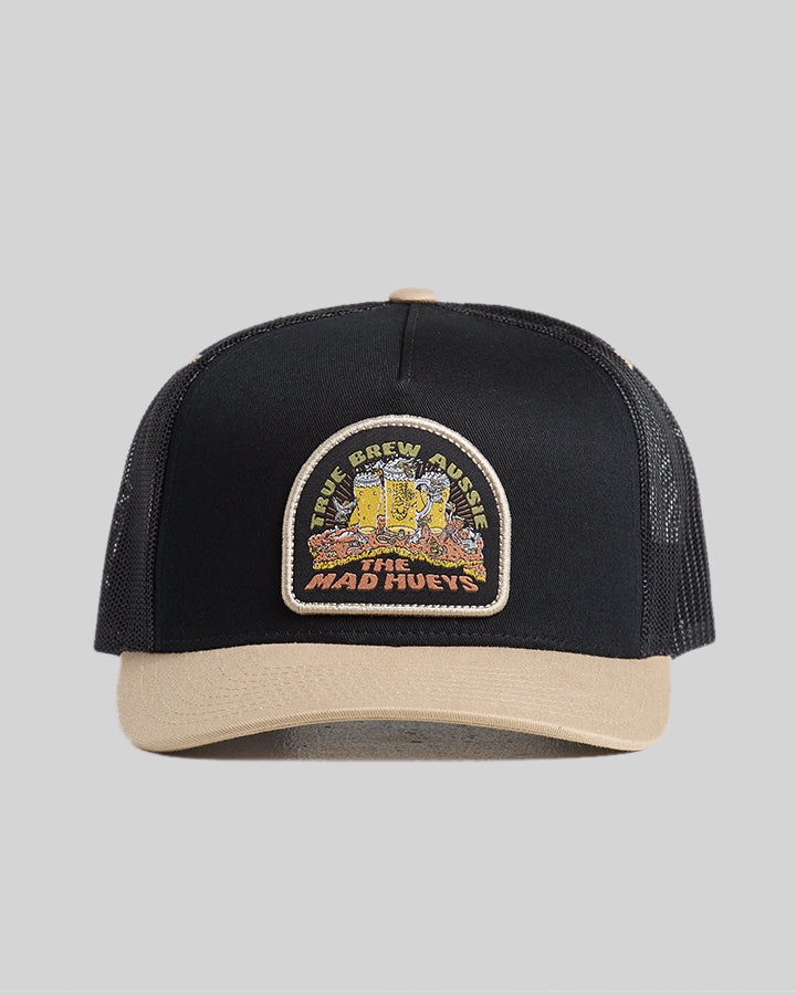 TRUE BREW | TWILL TRUCKER - BLACK