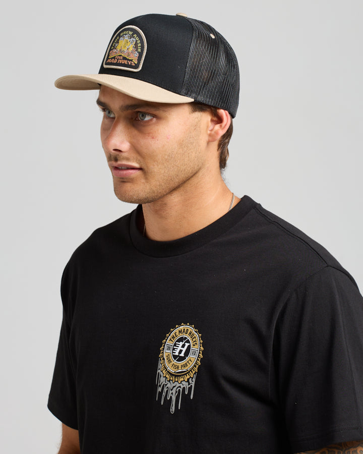 TRUE BREW | TWILL TRUCKER - BLACK