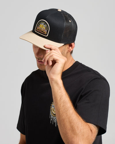 TRUE BREW | TWILL TRUCKER - BLACK