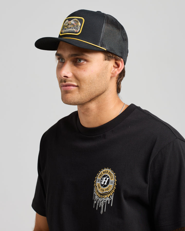 FROTHIN OUT | TWILL TRUCKER - BLACK