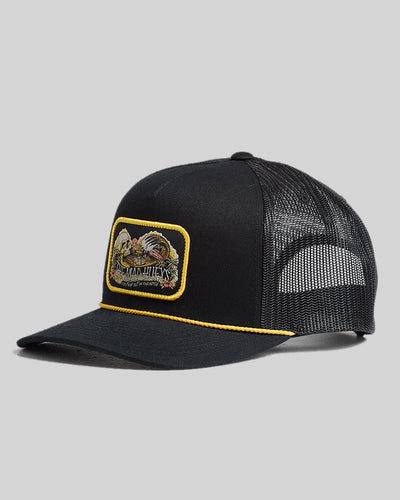 FROTHIN OUT | TWILL TRUCKER - BLACK