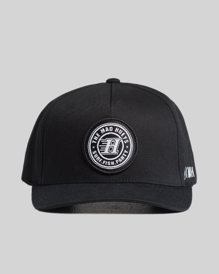 H SERIES | TWILL SNAPBACK - BLACK