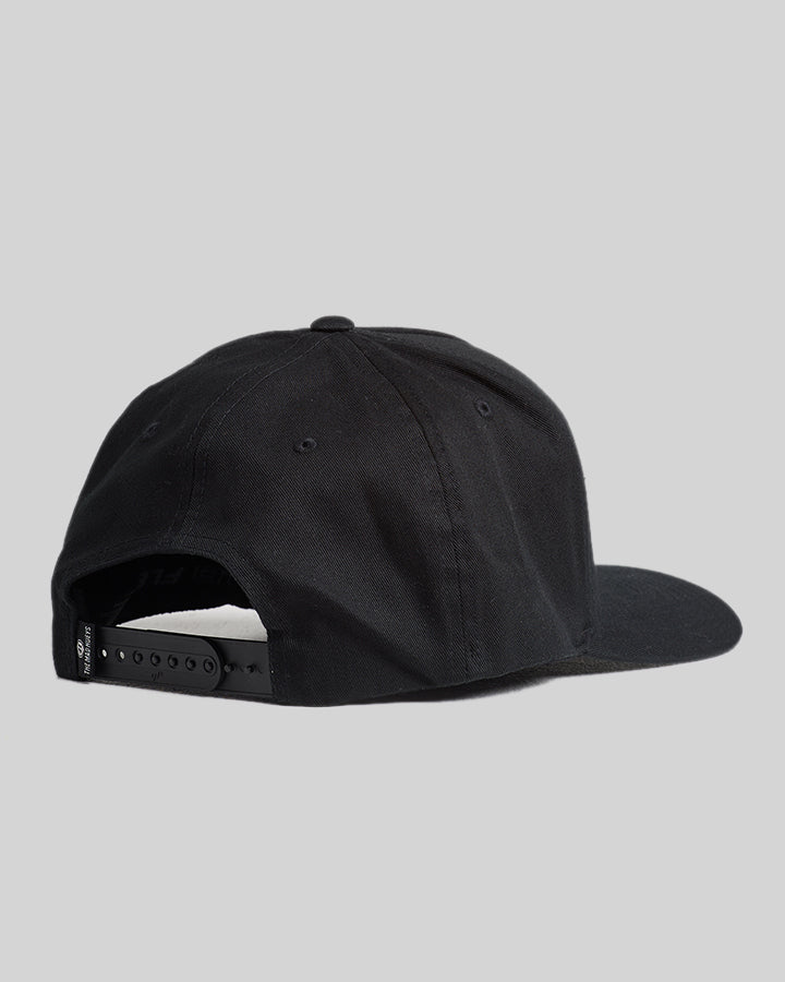 H SERIES | TWILL SNAPBACK - BLACK